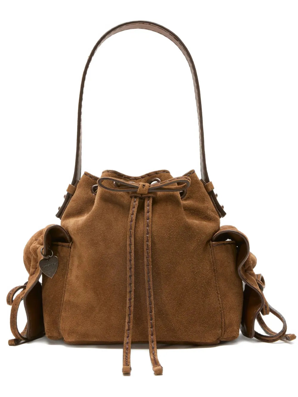 Acne Studios Mini Multipocket Suede Shoulder Bag — Same as shown — Size One Size — Front View