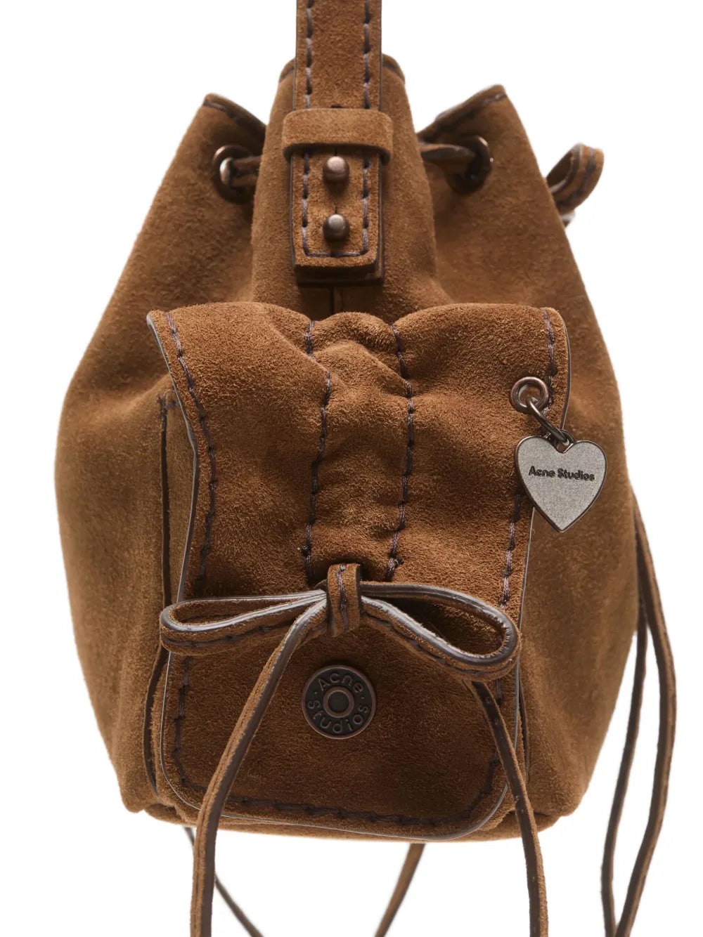 Acne Studios Mini Multipocket Suede Shoulder Bag — Same as shown — Size One Size — Top View