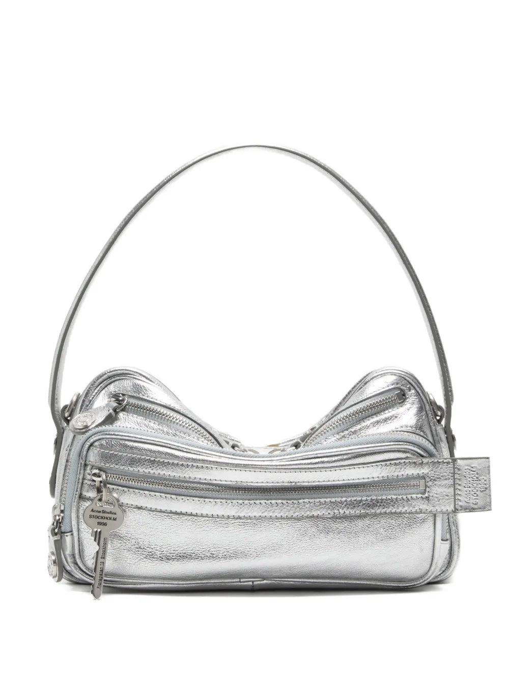 Acne Studios Camero Party Metallic Finish Shoulder Bag — Same as shown — Size One Size — Front View