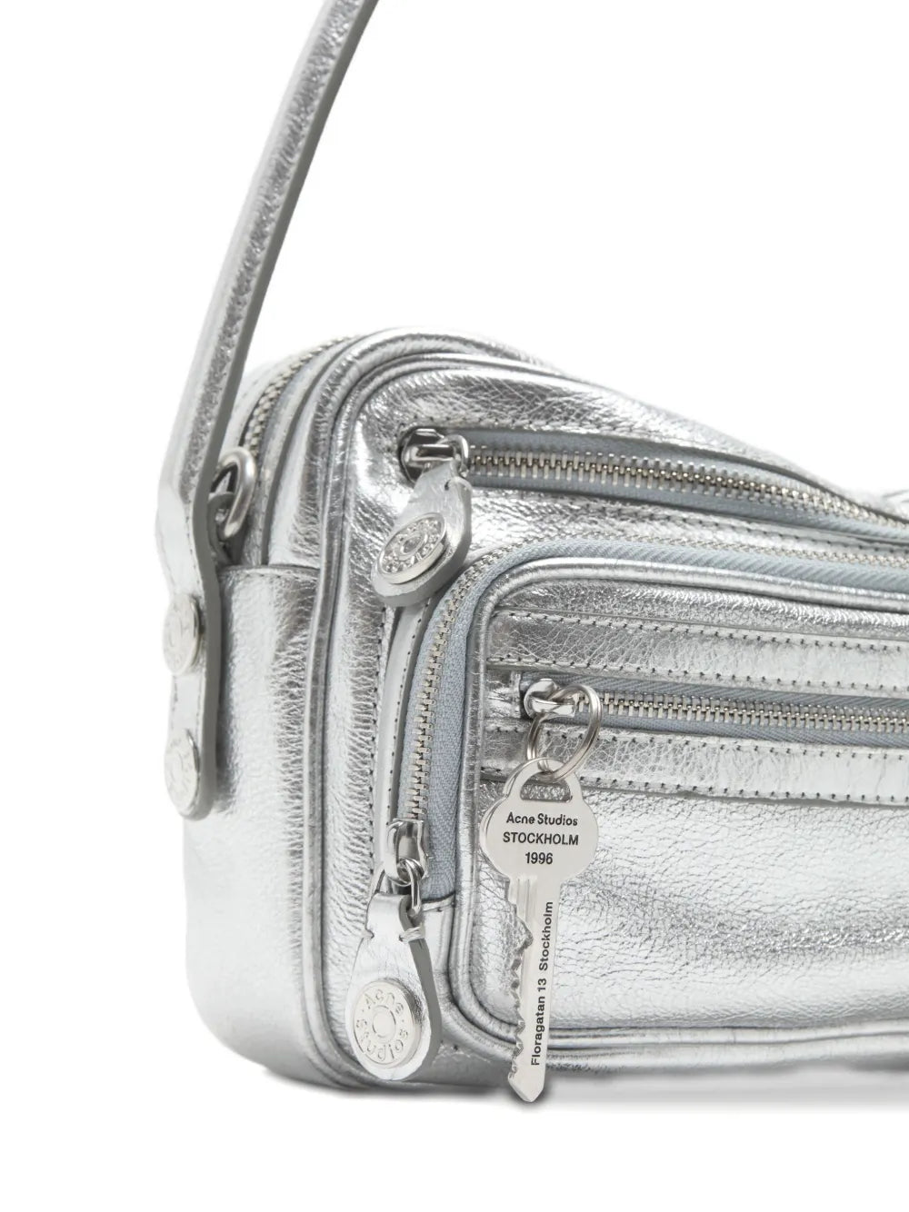Acne Studios Camero Party Metallic Finish Shoulder Bag — Same as shown — Size One Size — Detail View