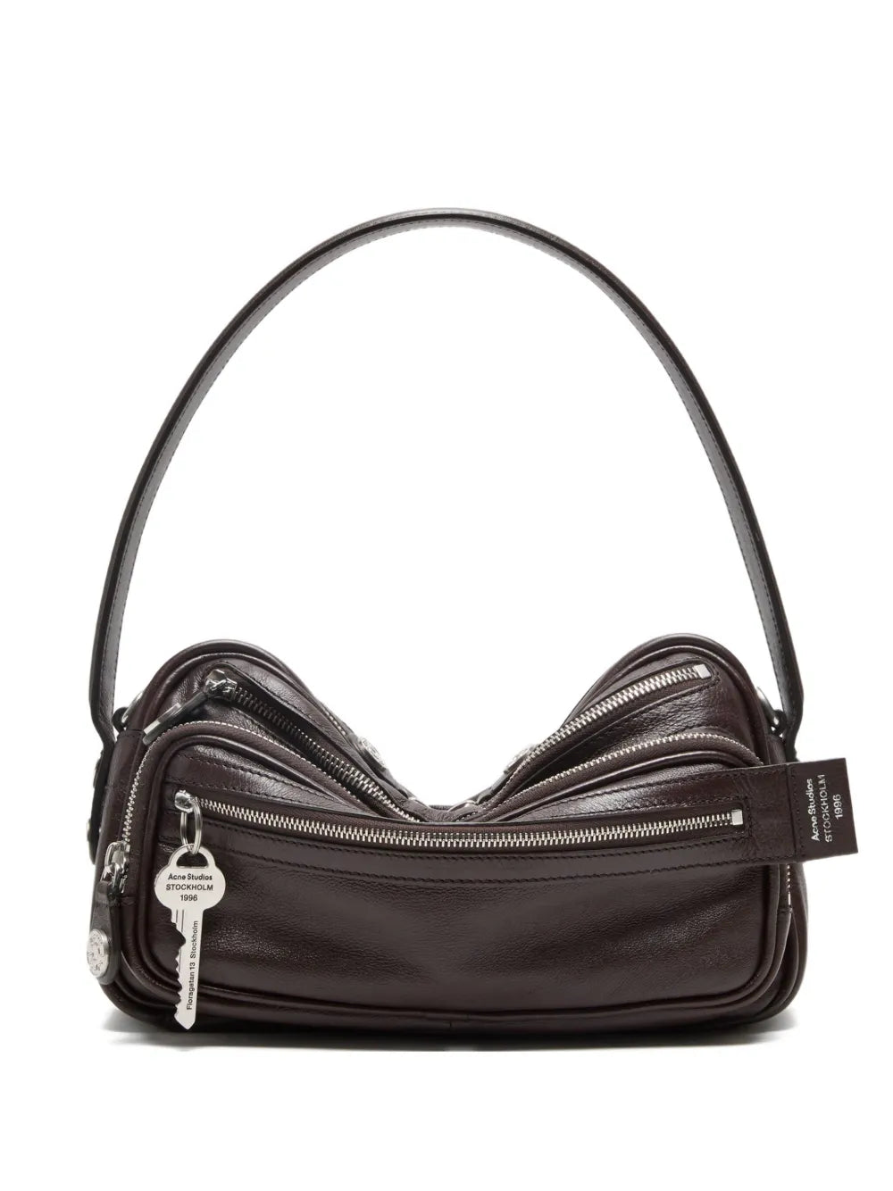 Acne Studios Camero Party Key Charm Leather Shoulder Bag — Same as shown — Size One Size — Front View
