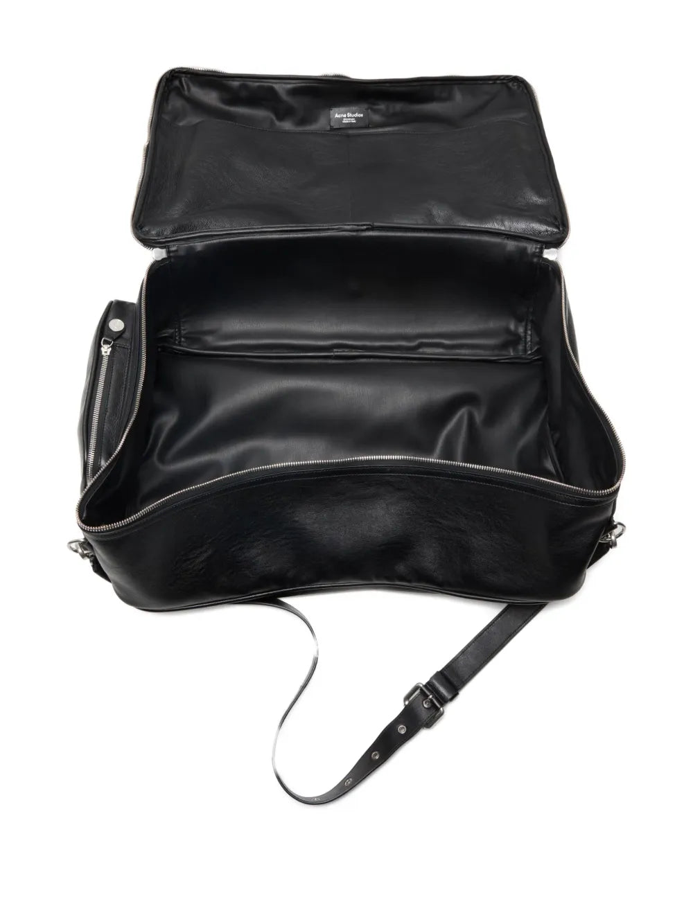 Acne Studios Camero Zip Fastening Leather Shoulder Bag — Same as shown — Size One Size — Back View