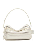 Acne Studios Triple Zip Leather Shoulder Bag — Same as shown — Size One Size — Front View