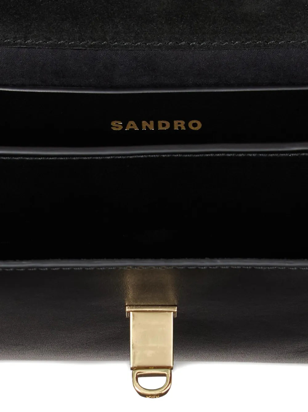 Sandro Leather Shoulder Bag — Same as shown — Size One Size — Detail View