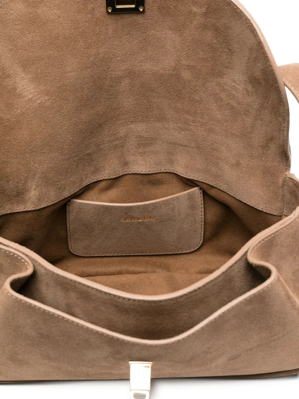 Sandro Suede Shoulder Bag — Same as shown — Size One Size — Detail View
