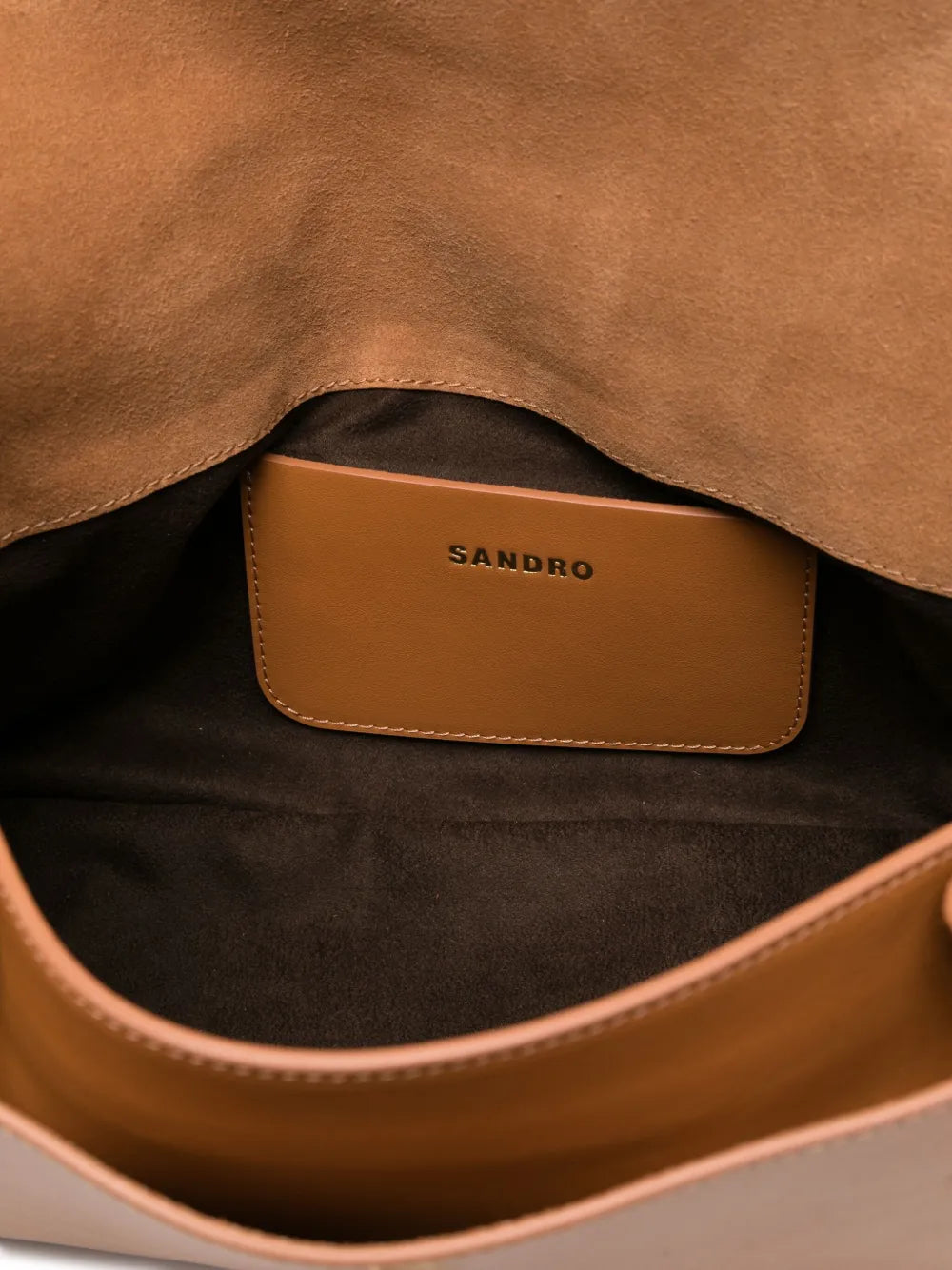 Sandro Leather Shoulder Bag — Same as shown — Size One Size — Detail View