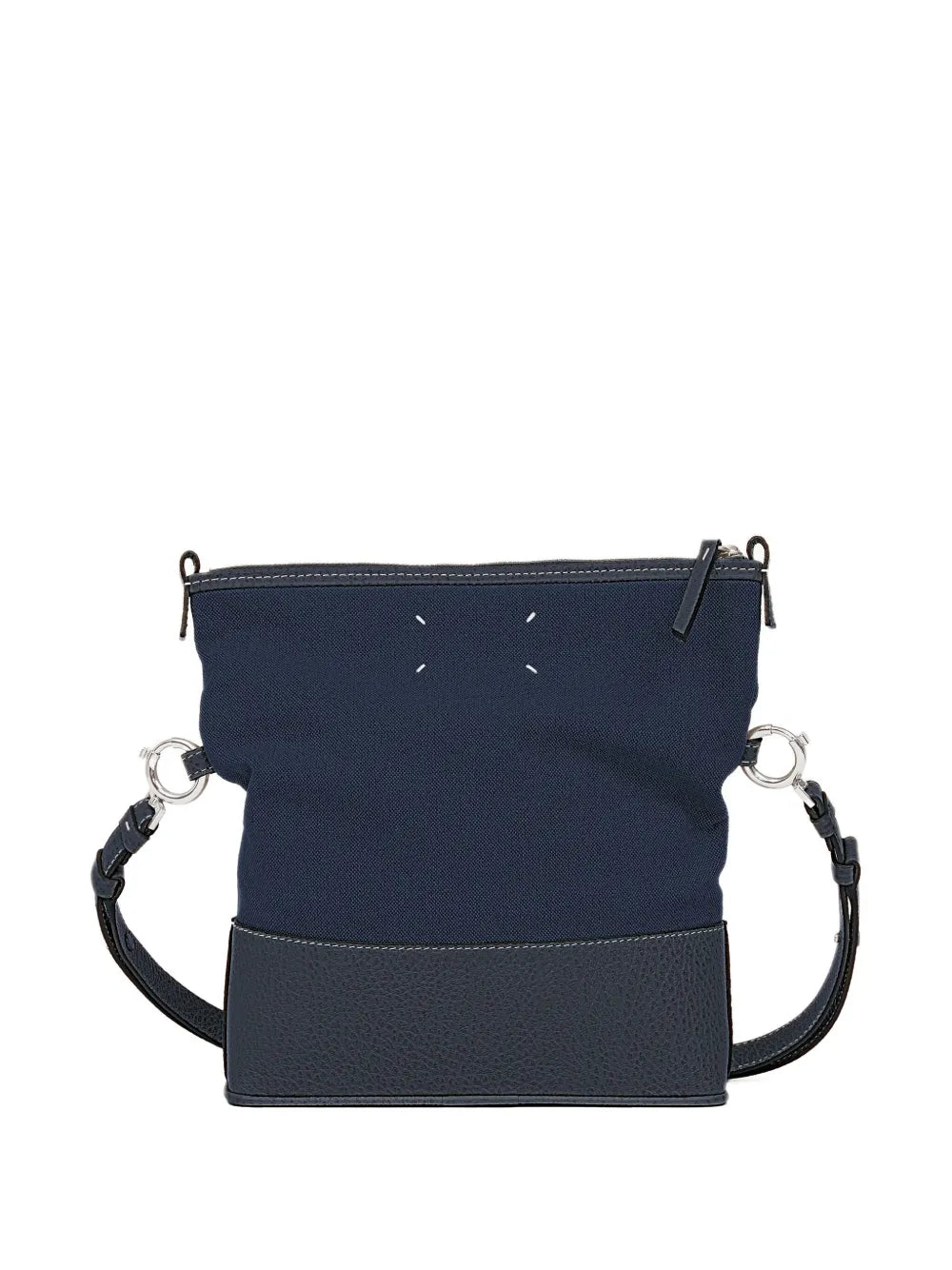 Maison Margiela Top Zip Leather Shoulder Bag — Same as shown — Size One Size — Side View
