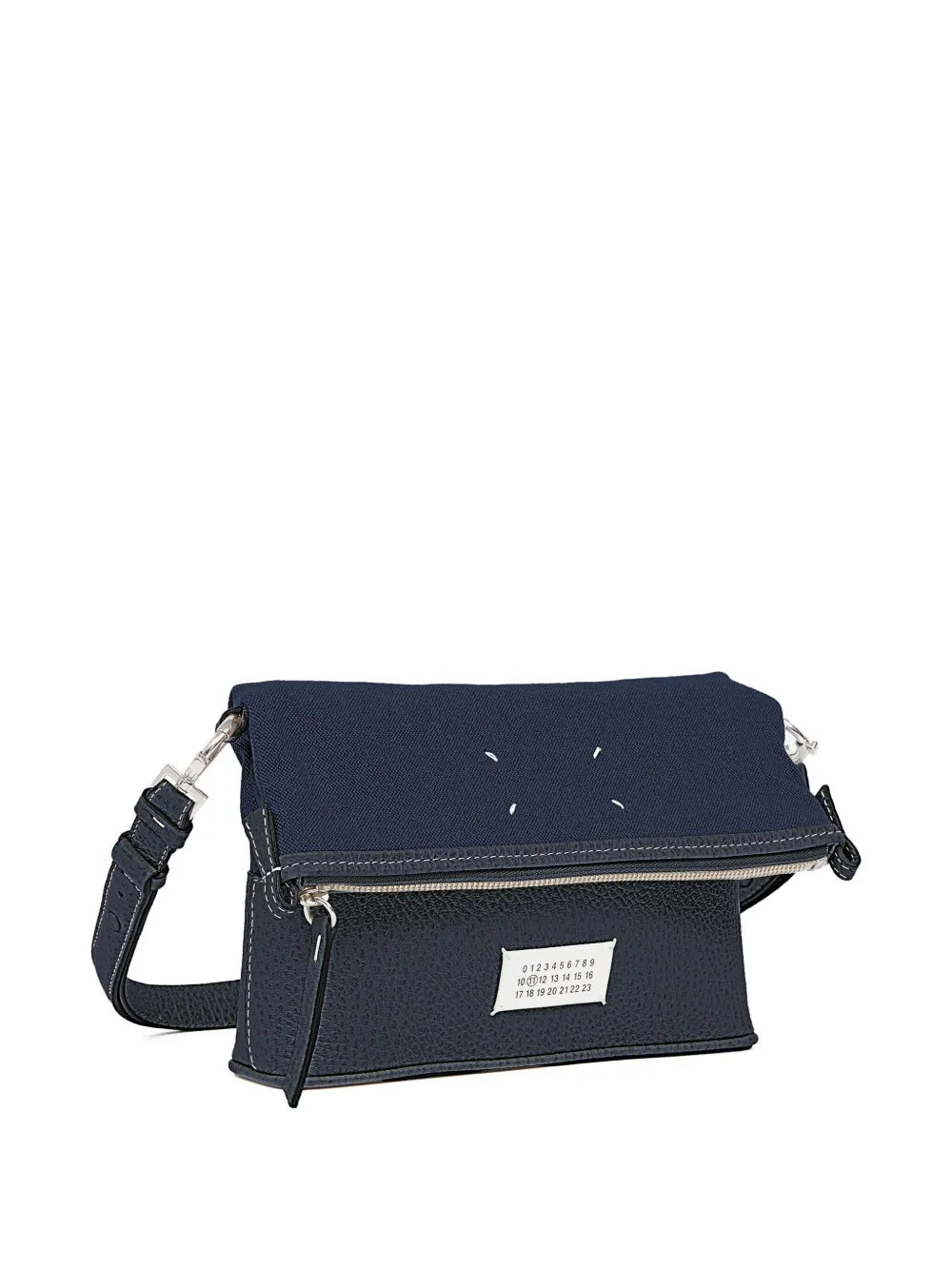 Maison Margiela Top Zip Leather Shoulder Bag — Same as shown — Size One Size — Back View