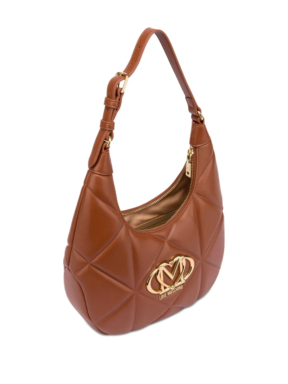 Love Moschino Logo Plaque Shoulder Bag — Same as shown — Size One Size — Back View