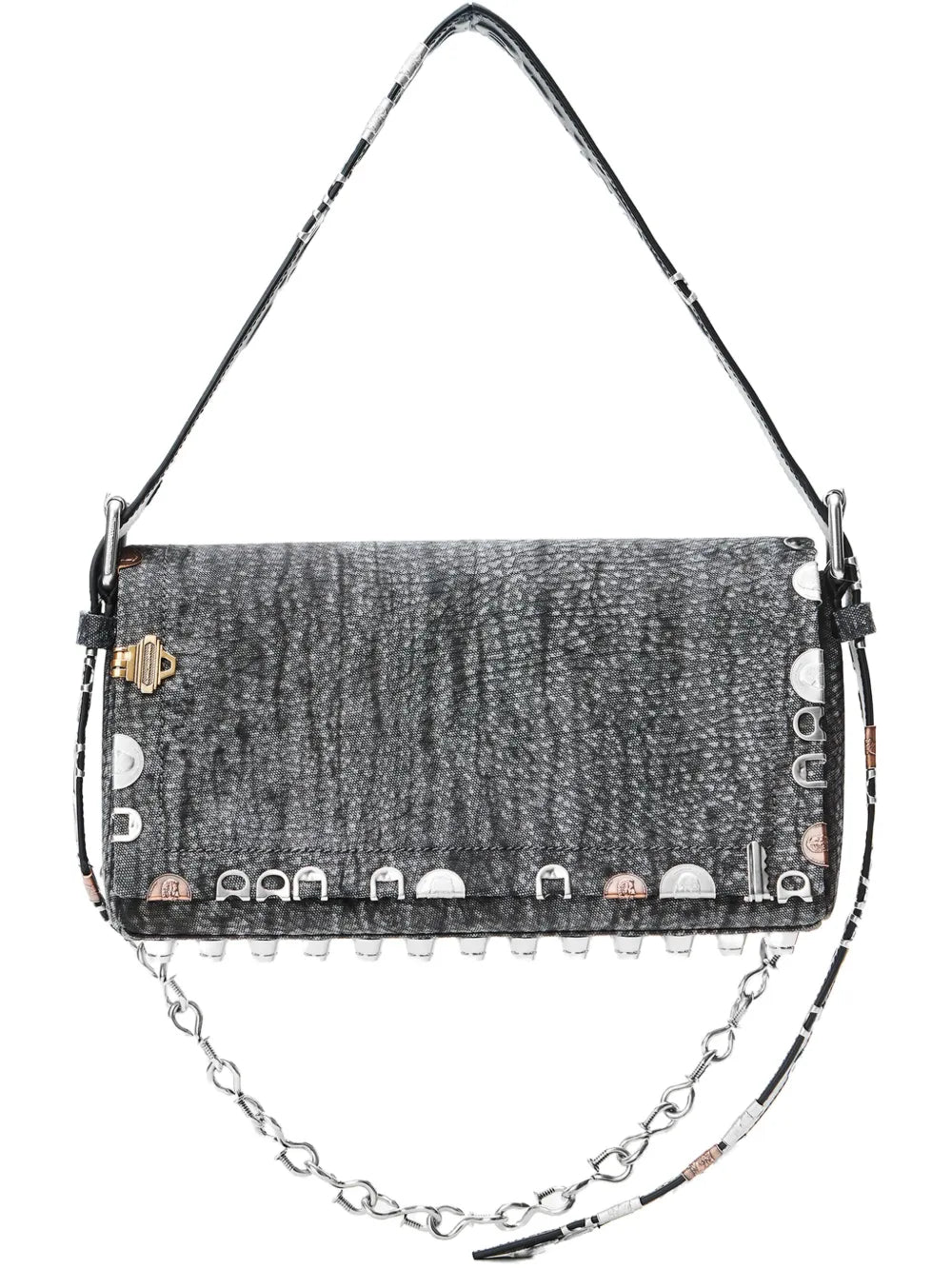 Alexander Wang Studded Chain Shoulder Bag — Same as shown — Size One Size — Front View