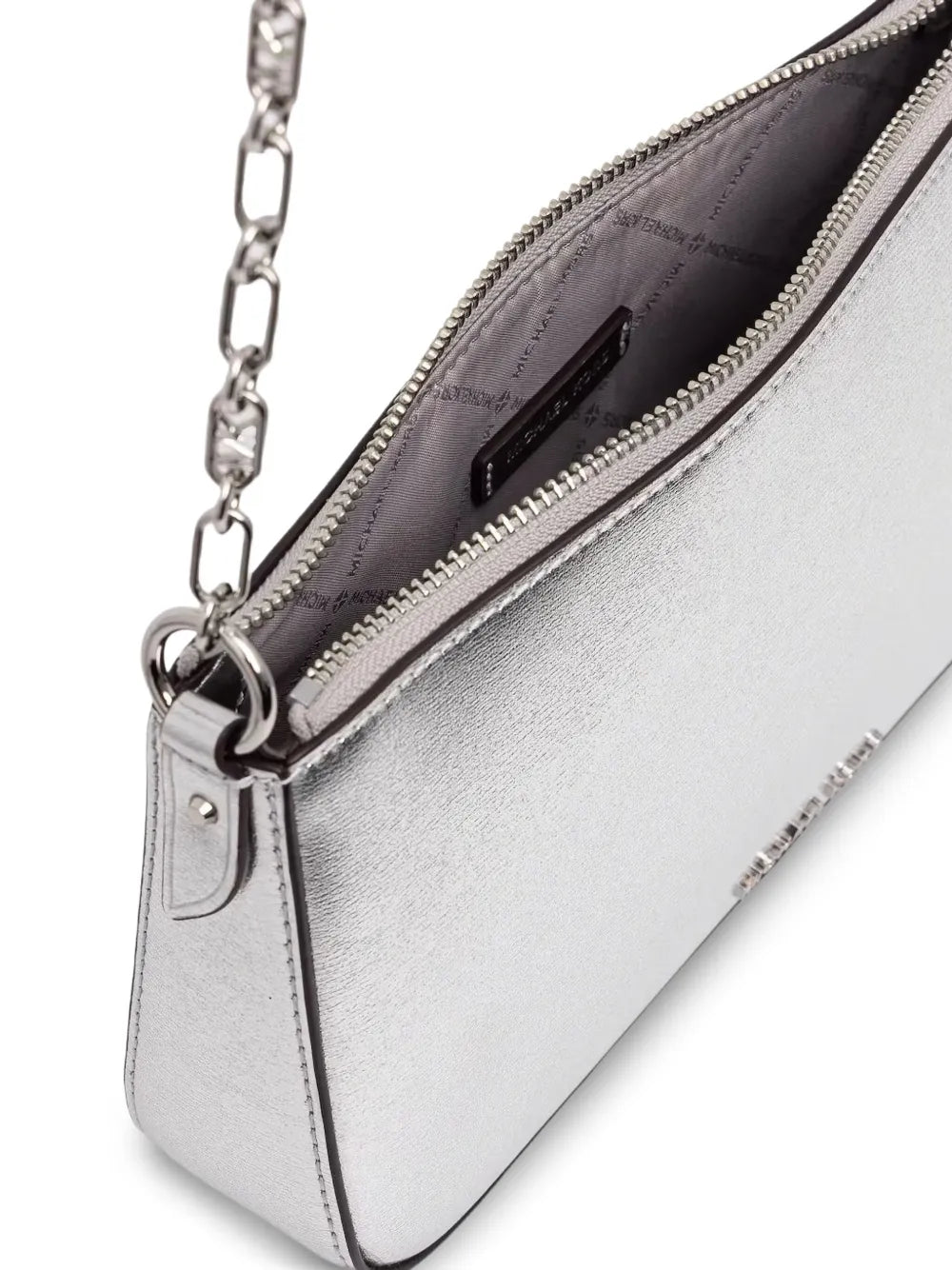 Michael Michael Kors Empire Metallic Leather Shoulder Bag — Same as shown — Size One Size — Detail View
