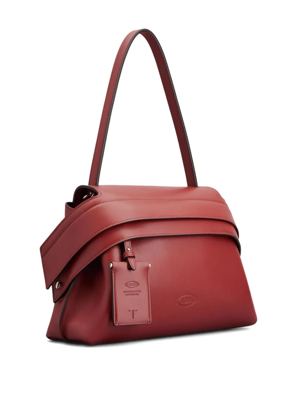 Tods Leather Flap Shoulder Bag — Same as shown — Size One Size — Back View