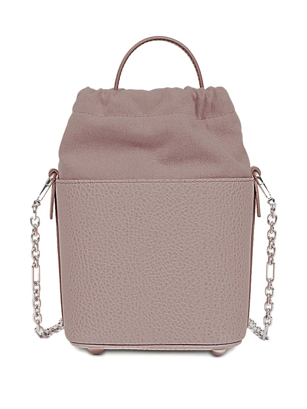 Maison Margiela Drawstring Bucket Leather Shoulder Bag — Same as shown — Size One Size — Side View