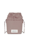 Maison Margiela Drawstring Bucket Leather Shoulder Bag — Same as shown — Size One Size — Front View
