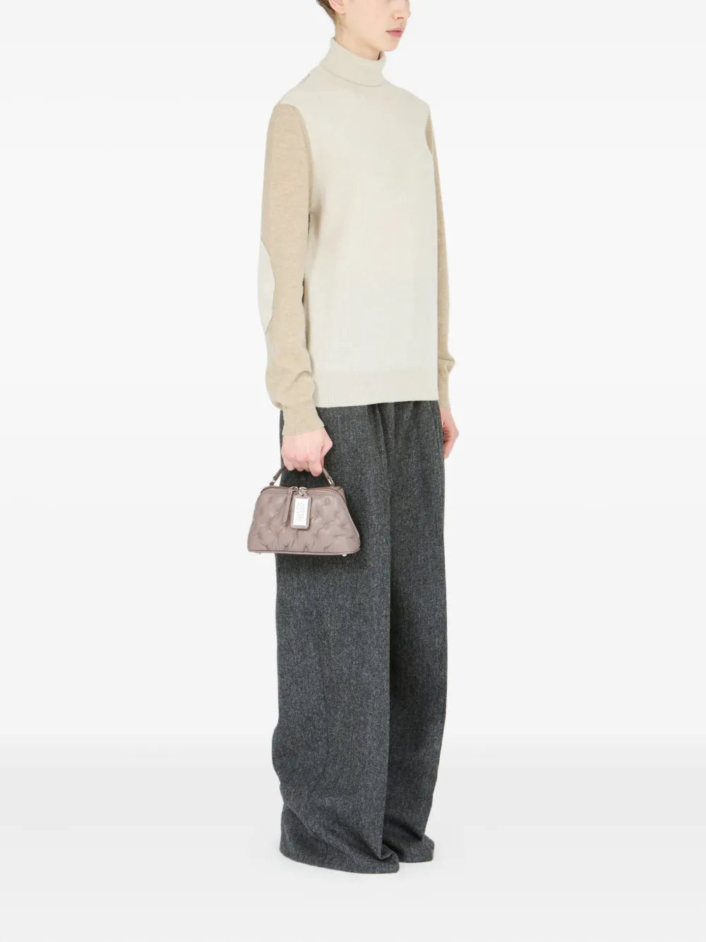 Maison Margiela Glam Slam Leather Shoulder Bag — Same as shown — Size One Size — Back View