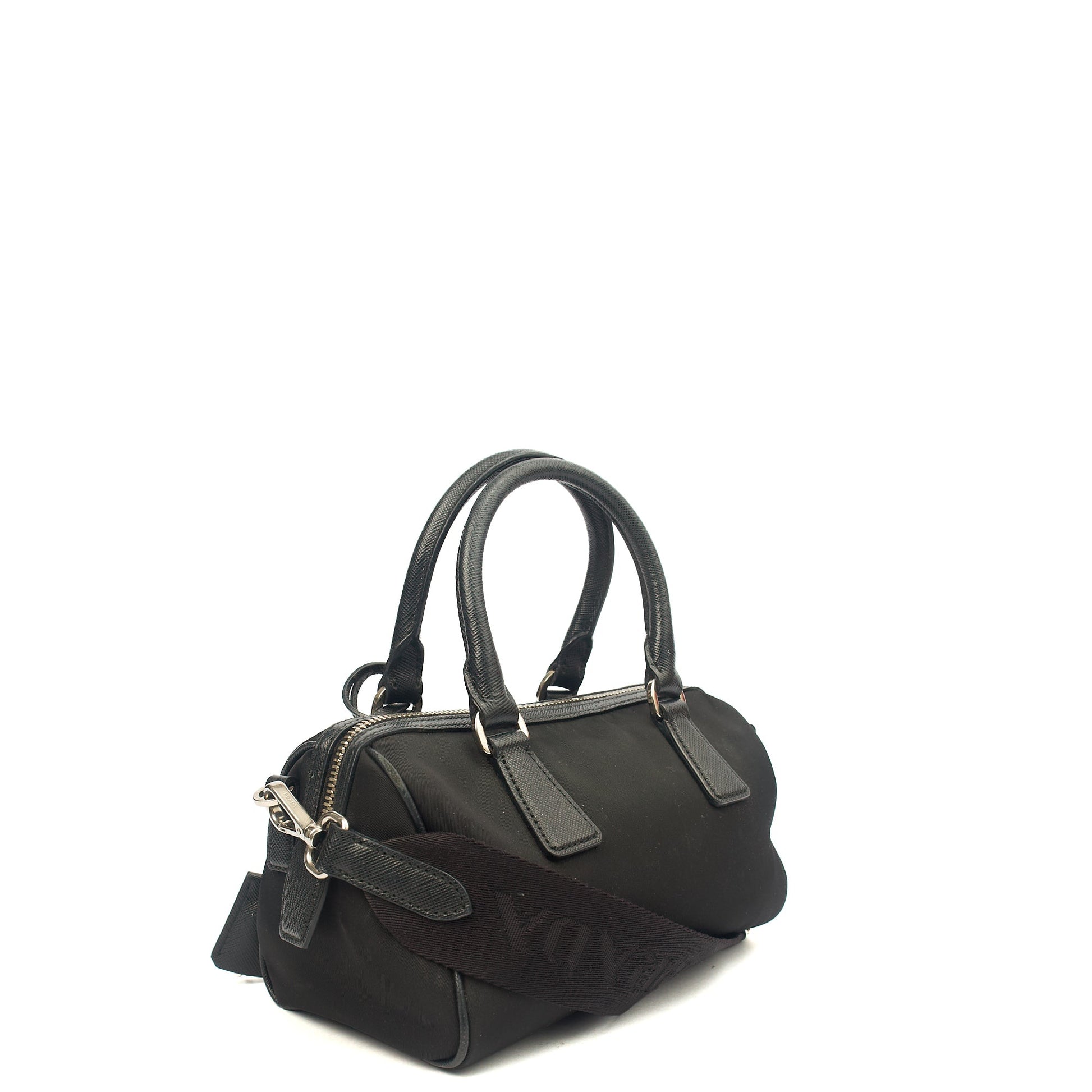 Prada Mini Bag Re-Nylon Crossbody in Black, Nylon — Alternate View 9