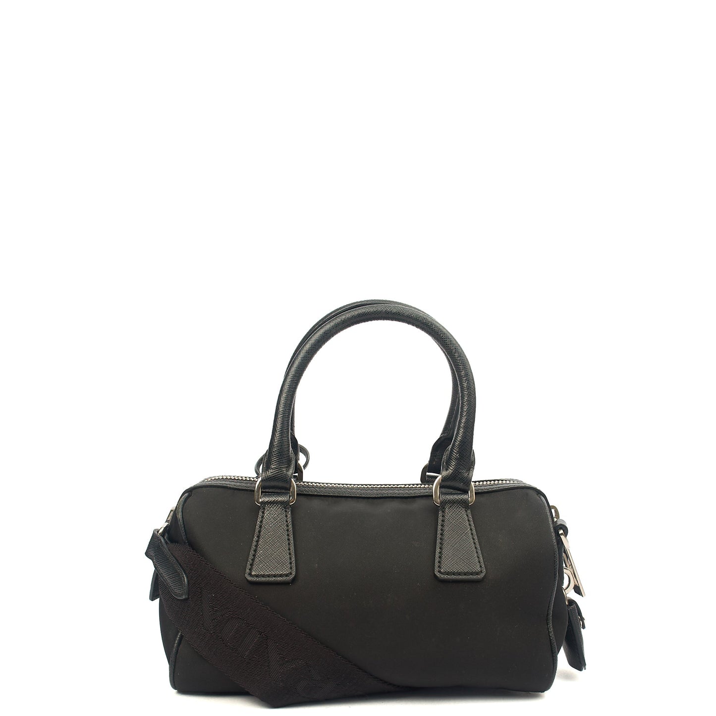 Prada Mini Bag Re-Nylon Crossbody in Black, Nylon — Back View