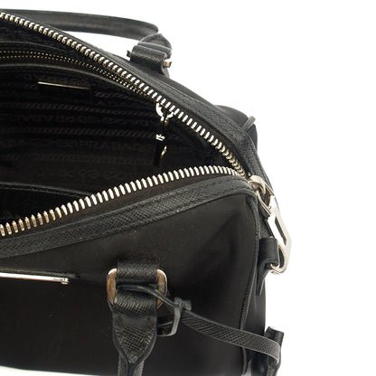 Prada Mini Bag Re-Nylon Crossbody in Black, Nylon — Alternate View 7