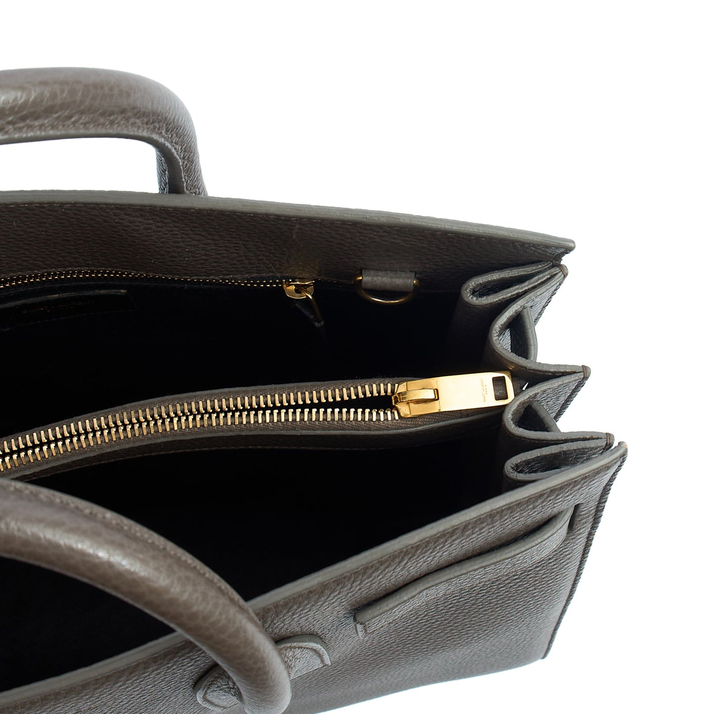Saint Laurent Tote Sac de Jour in Taupe, Calfskin Leather — Alternate View 11
