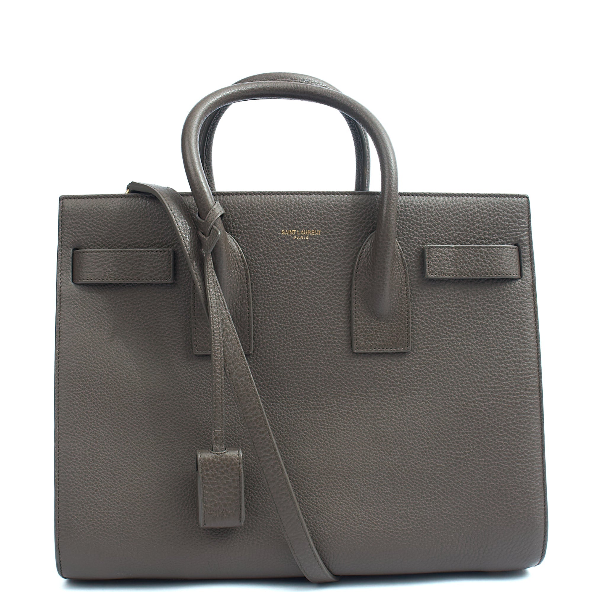 Saint Laurent Tote Sac de Jour in Taupe, Calfskin Leather — Alternate View 13