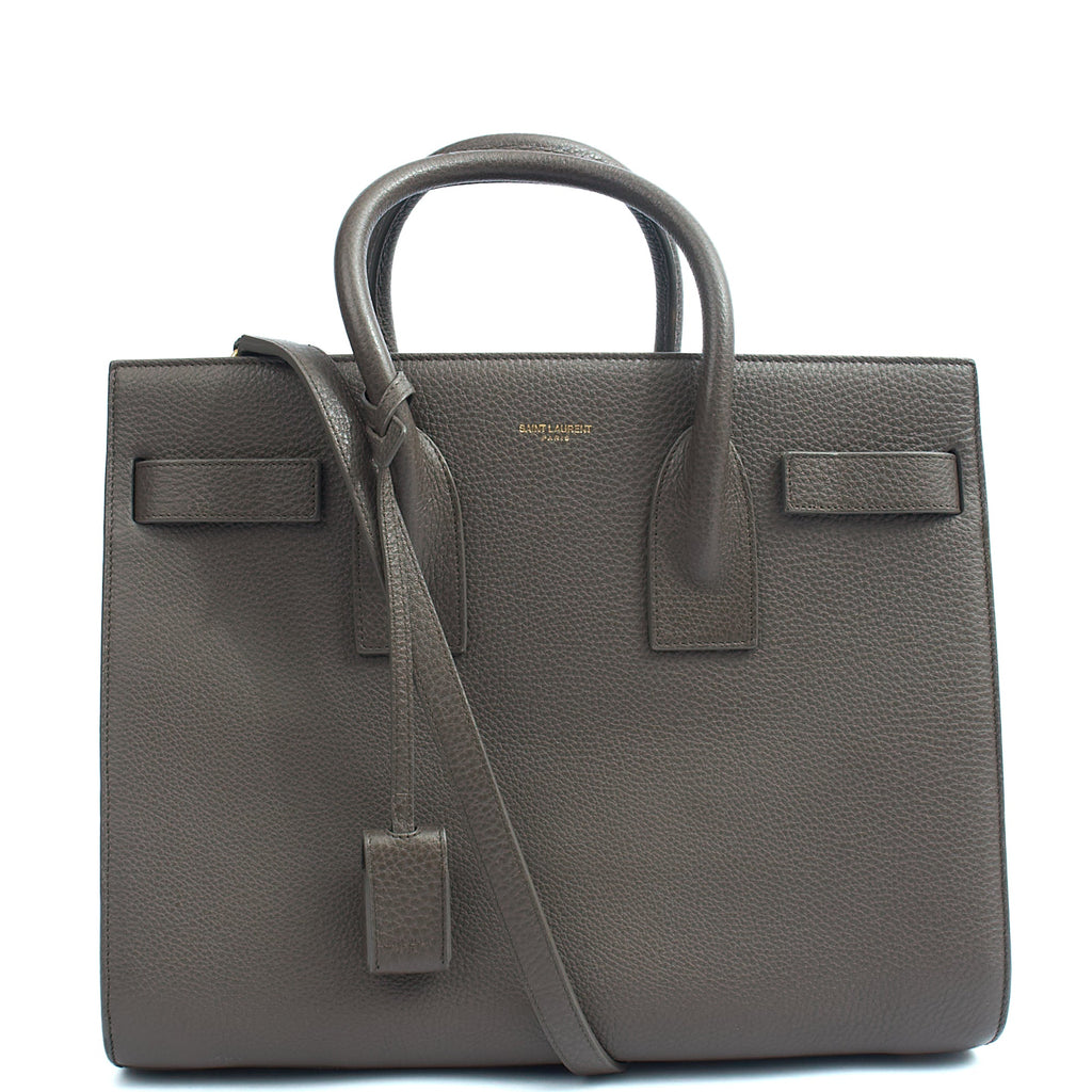 Saint Laurent Tote Sac de Jour in Taupe, Calfskin Leather — Alternate View 7