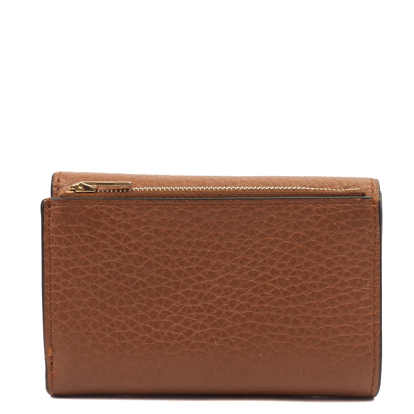 Mulberry Wallet Coin Purse in Chestnut, Leather — Top View