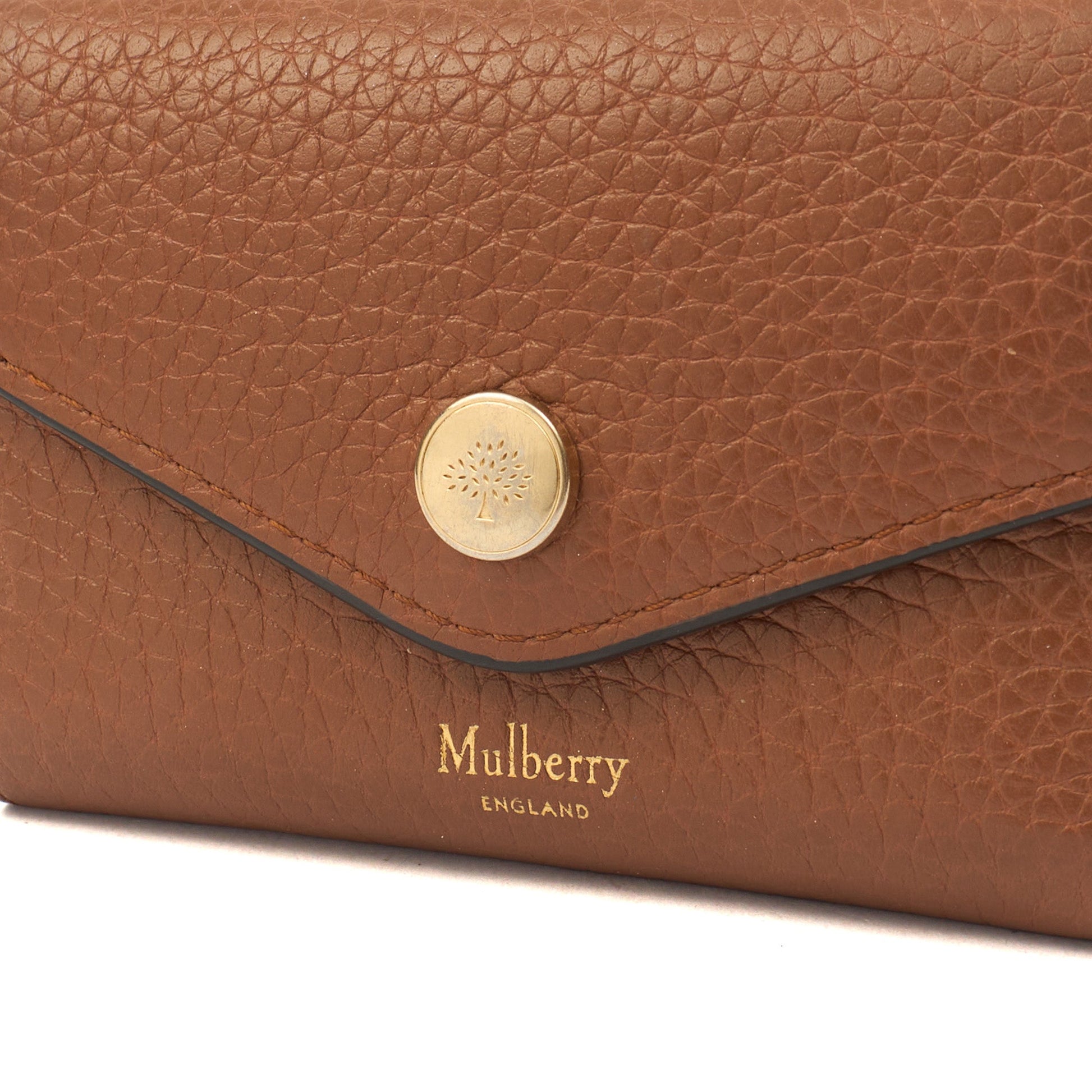 Mulberry Wallet Coin Purse in Chestnut, Leather — Alternate View 8