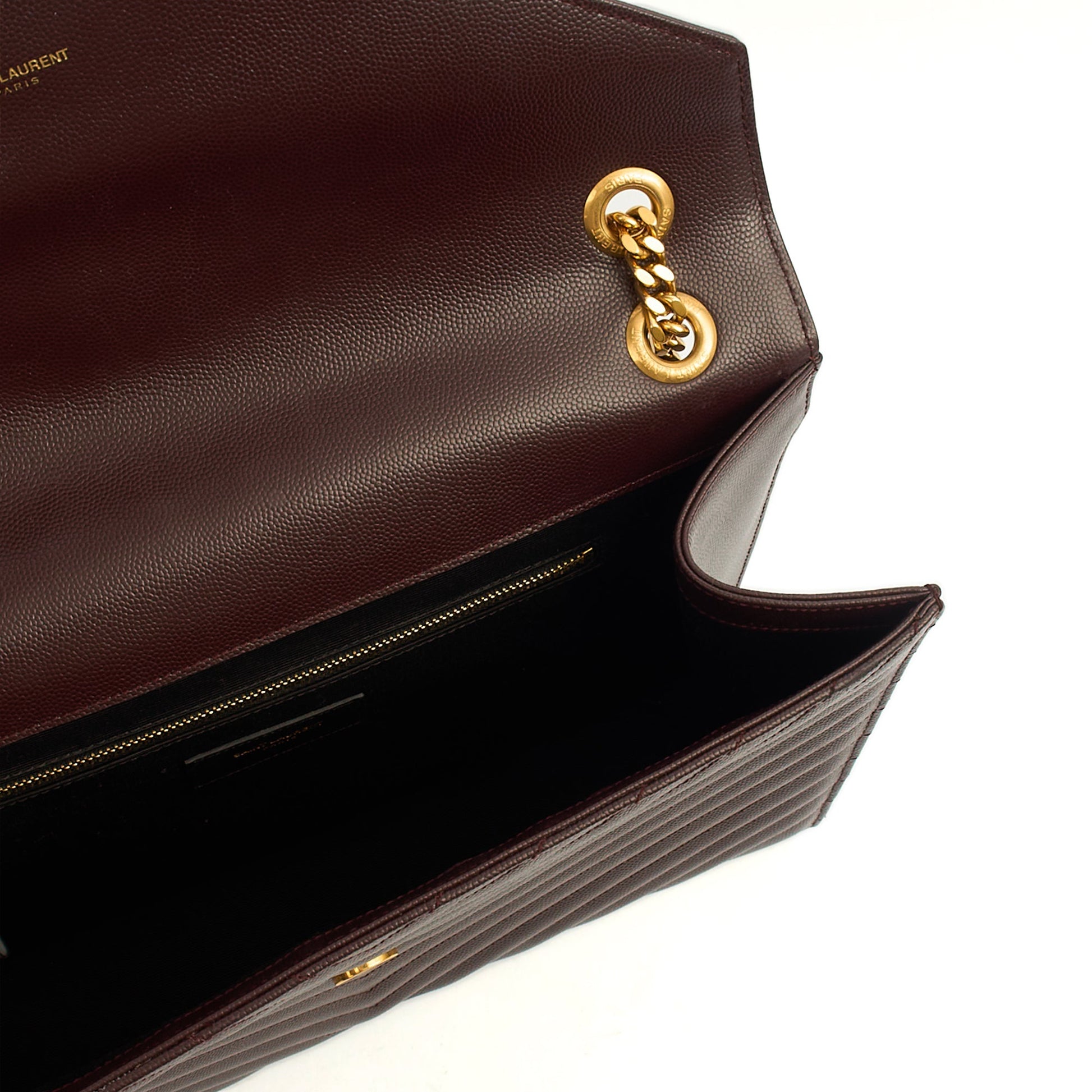 Saint Laurent Shoulder Bag Envelope - Large in Purple, Leather — Alternate View 7