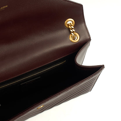 Saint Laurent Shoulder Bag Envelope - Large in Purple, Leather — Alternate View 7