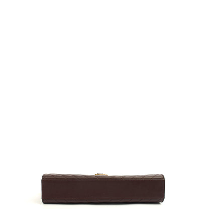 Saint Laurent Shoulder Bag Envelope - Large in Purple, Leather — Lifestyle View