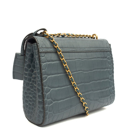 Mulberry Cross Body Lily in invalid, Exotic Effect Leather — Side View