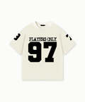 PLAYERS ONLY ECRU JERSEY TEE — Small — Front View