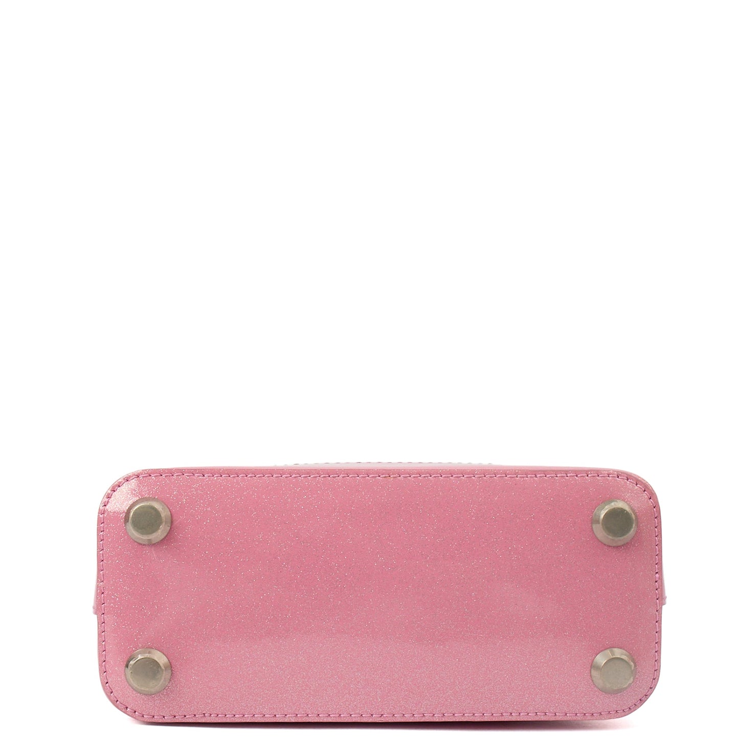 Balenciaga Cross Body Ville Top Handle XXS in Pink, Patent Leather — Detail View