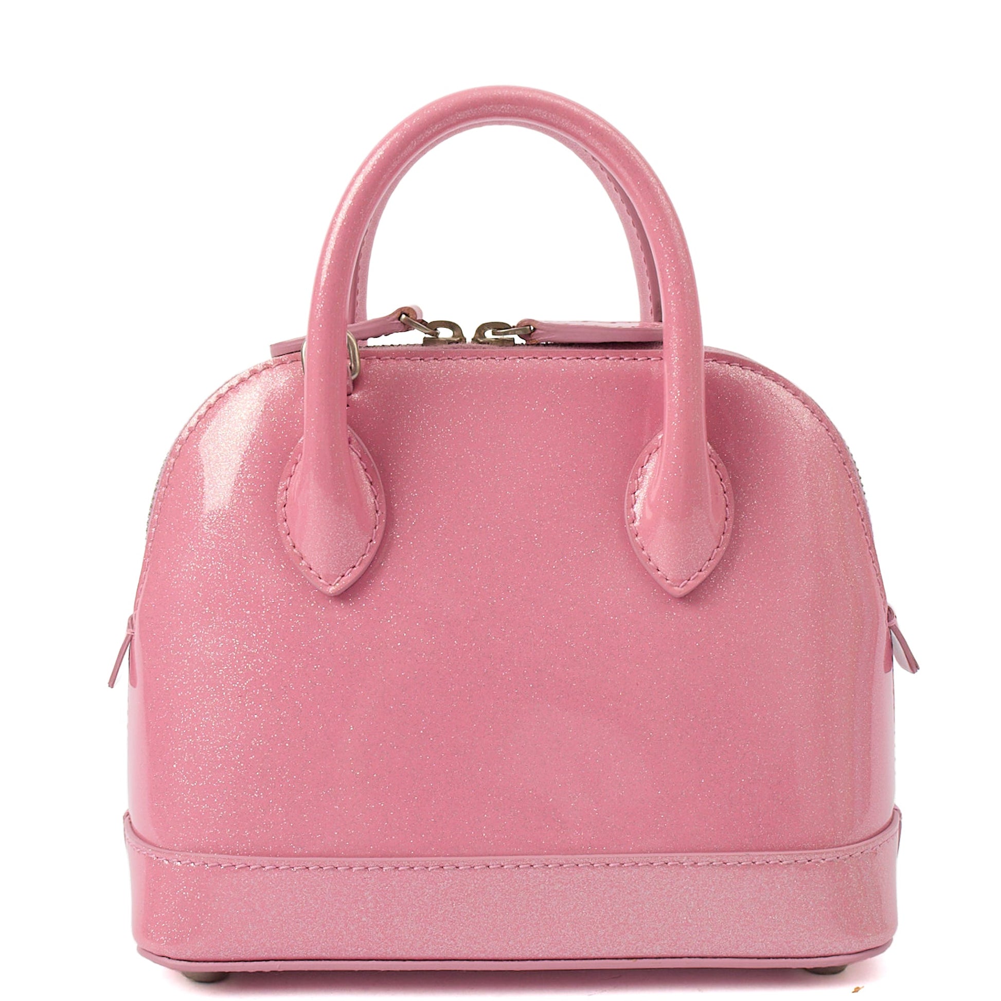 Balenciaga Cross Body Ville Top Handle XXS in Pink, Patent Leather — Alternate View 11