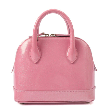Balenciaga Cross Body Ville Top Handle XXS in Pink, Patent Leather — Alternate View 11