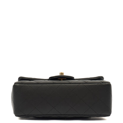 Chanel Cross Body Classic - Mini (Rectangular) in Black, Lambskin Leather — Alternate View 25