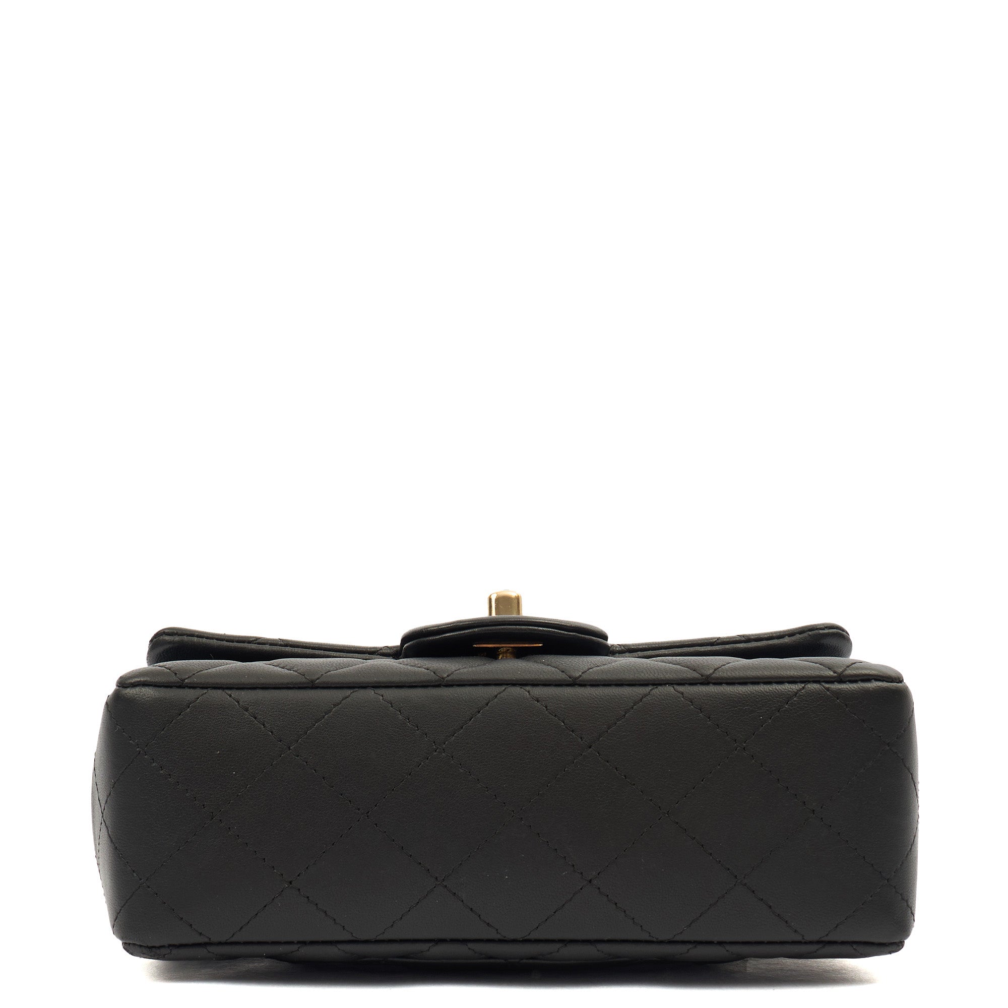 Chanel Cross Body Classic - Mini (Rectangular) in Black, Lambskin Leather — Alternate View 15
