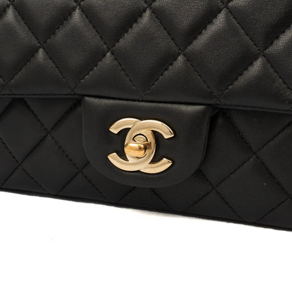 Chanel Cross Body Classic - Mini (Rectangular) in Black, Lambskin Leather — Alternate View 17