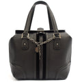 Gucci Tote Supreme Cherry Bag in Black, Leather — Front View