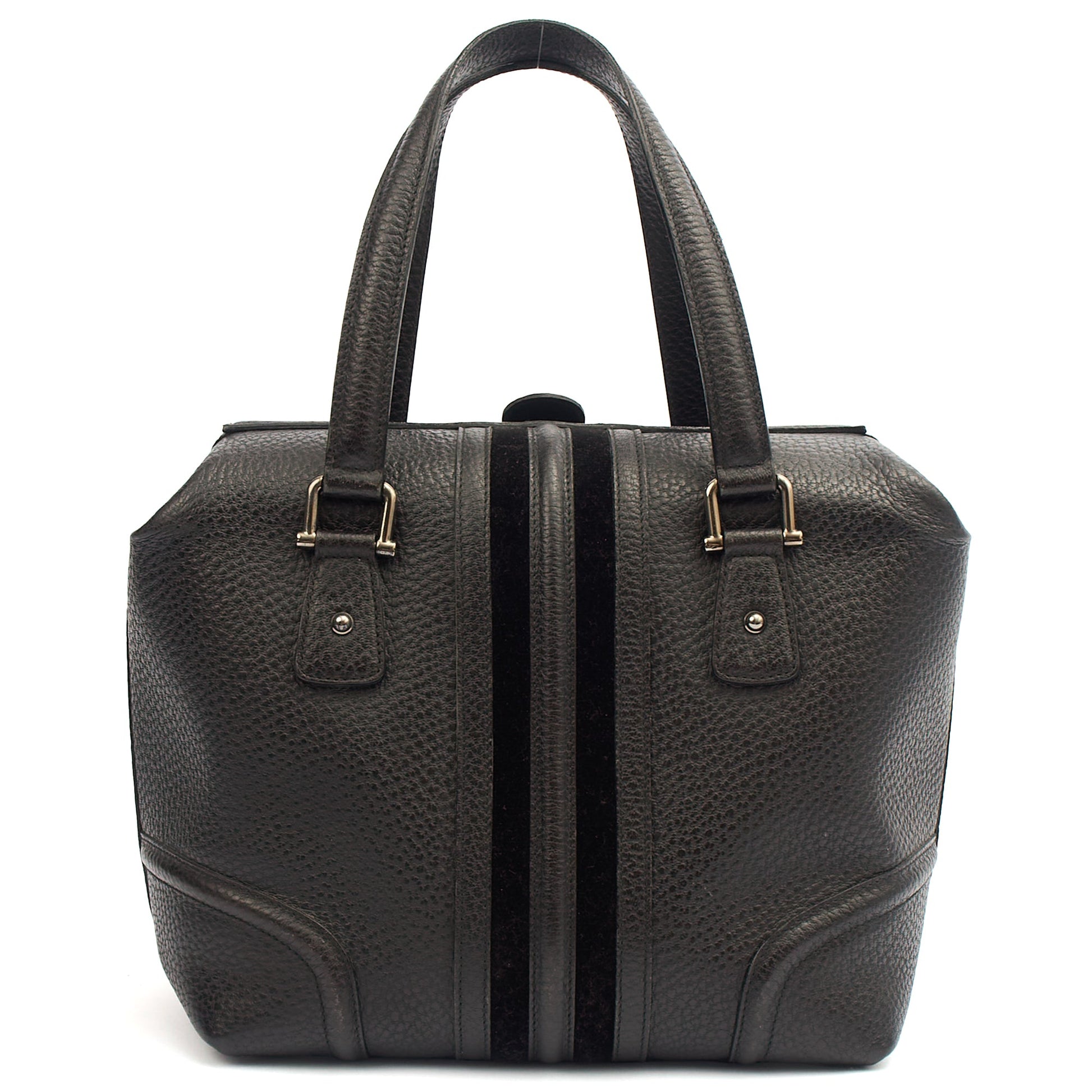 Gucci Tote Supreme Cherry Bag in Black, Leather — Alternate View 9