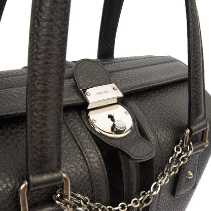 Gucci Tote Supreme Cherry Bag in Black, Leather — Lifestyle View
