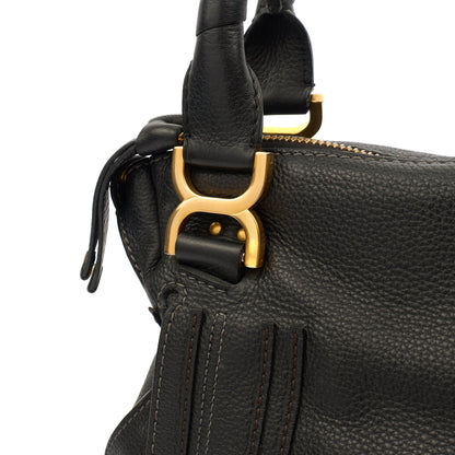 Chloe Tote Paraty - Medium  in Black, Calfskin Leather — Alternate View 8