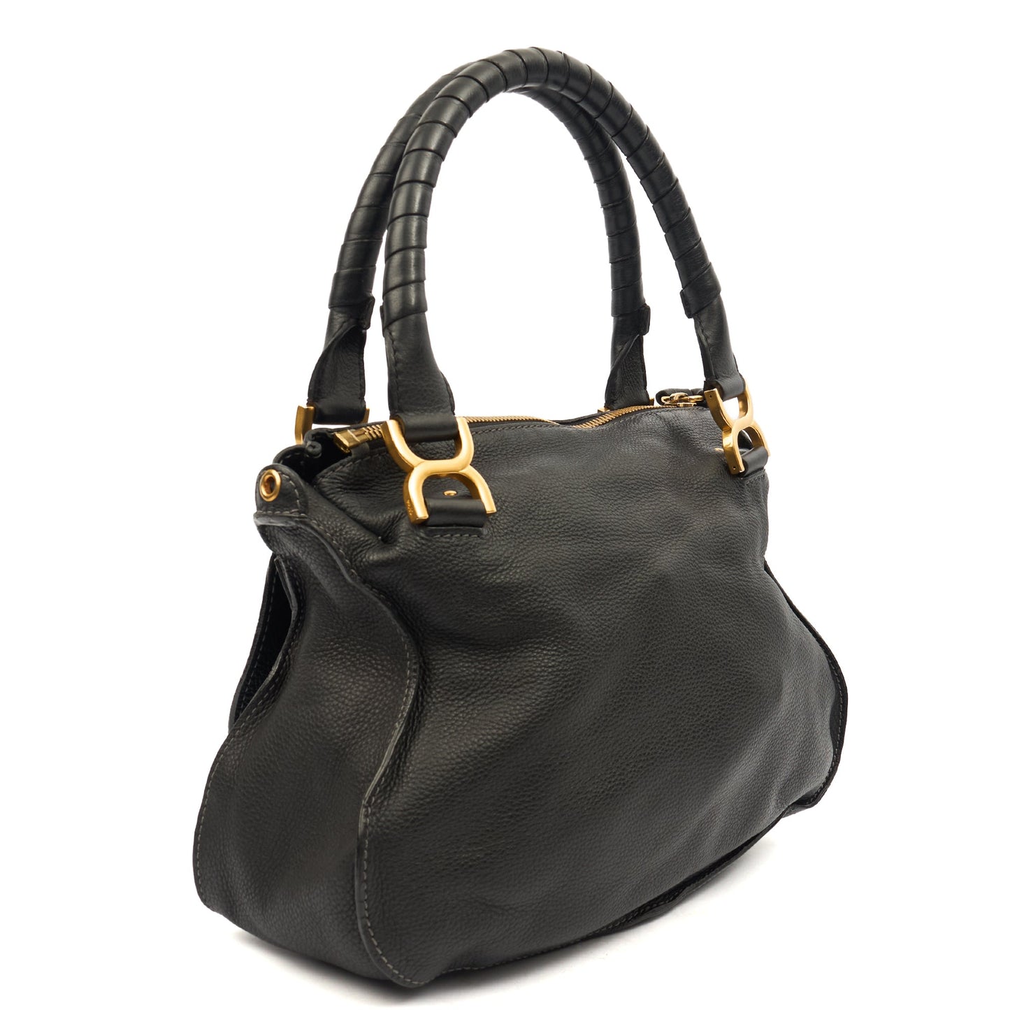 Chloe Tote Paraty - Medium  in Black, Calfskin Leather — Alternate View 15