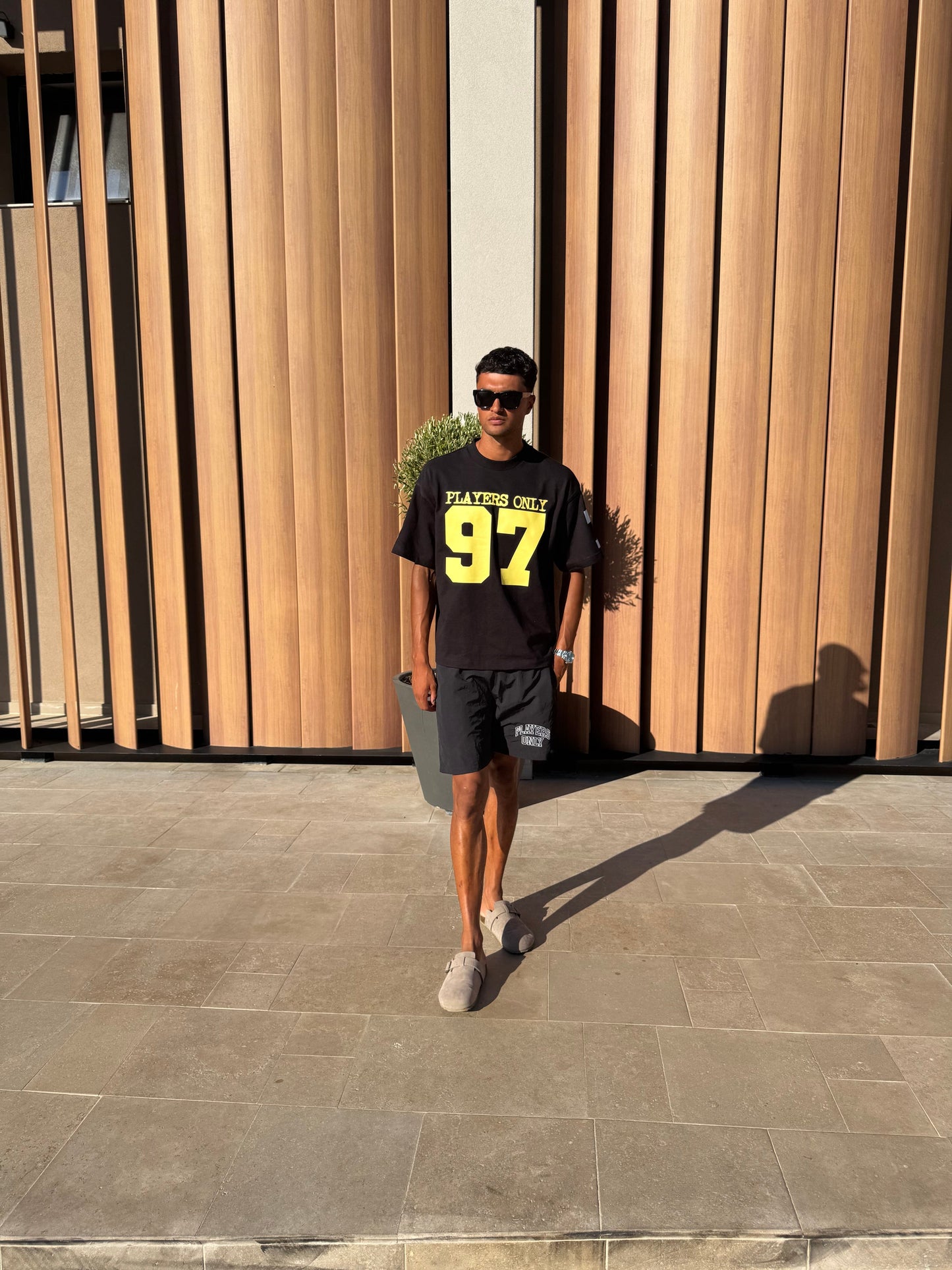 PLAYERS ONLY BLACK JERSEY TEE — XS — Back View