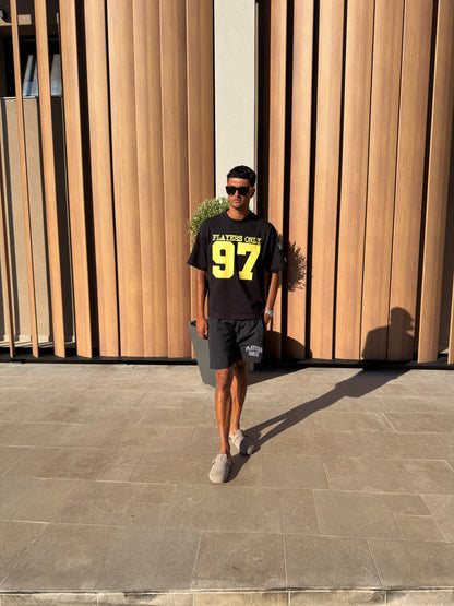 PLAYERS ONLY BLACK JERSEY TEE — XS — Back View