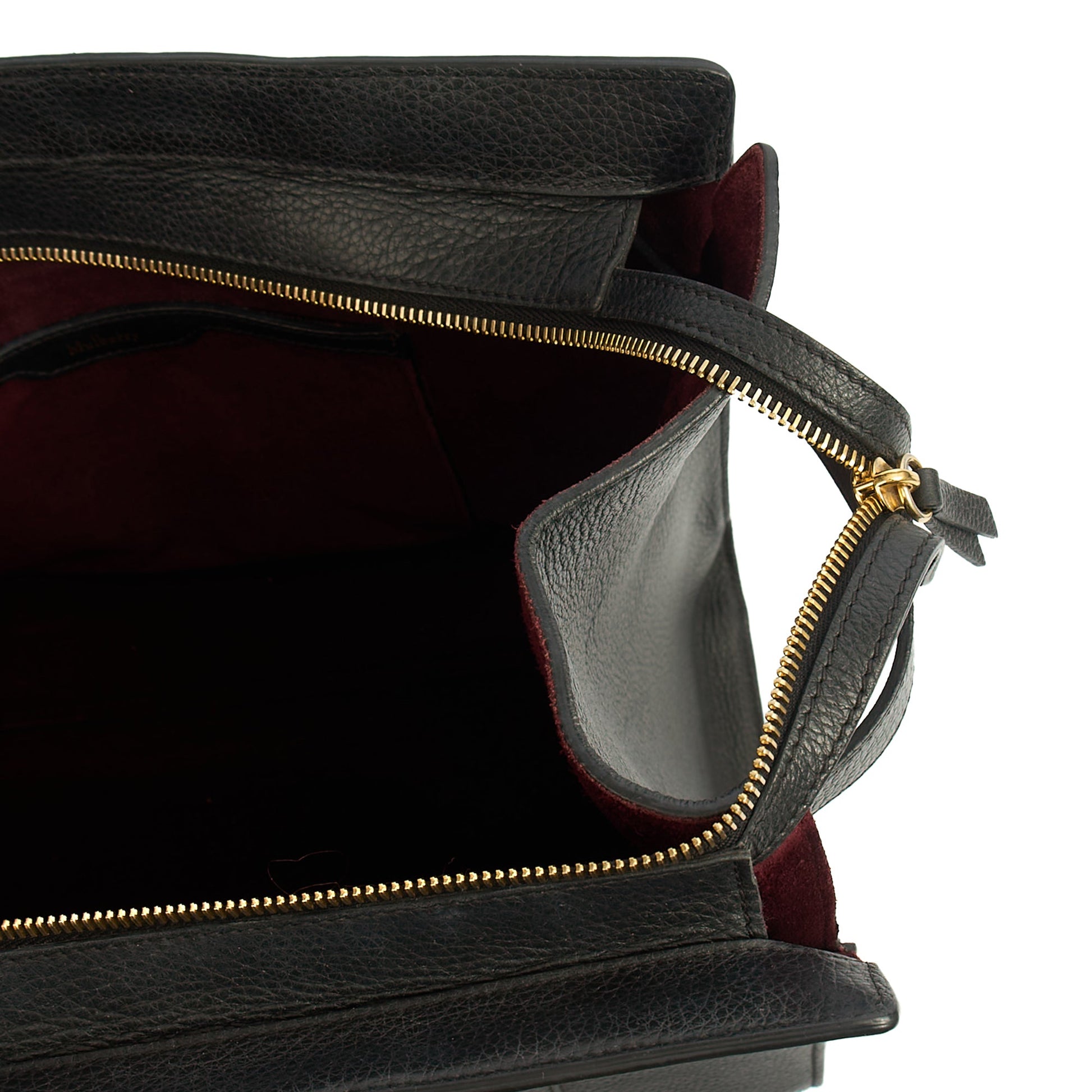 Mulberry Tote Zipped Bayswater in Black, Calfskin Leather — Alternate View 7