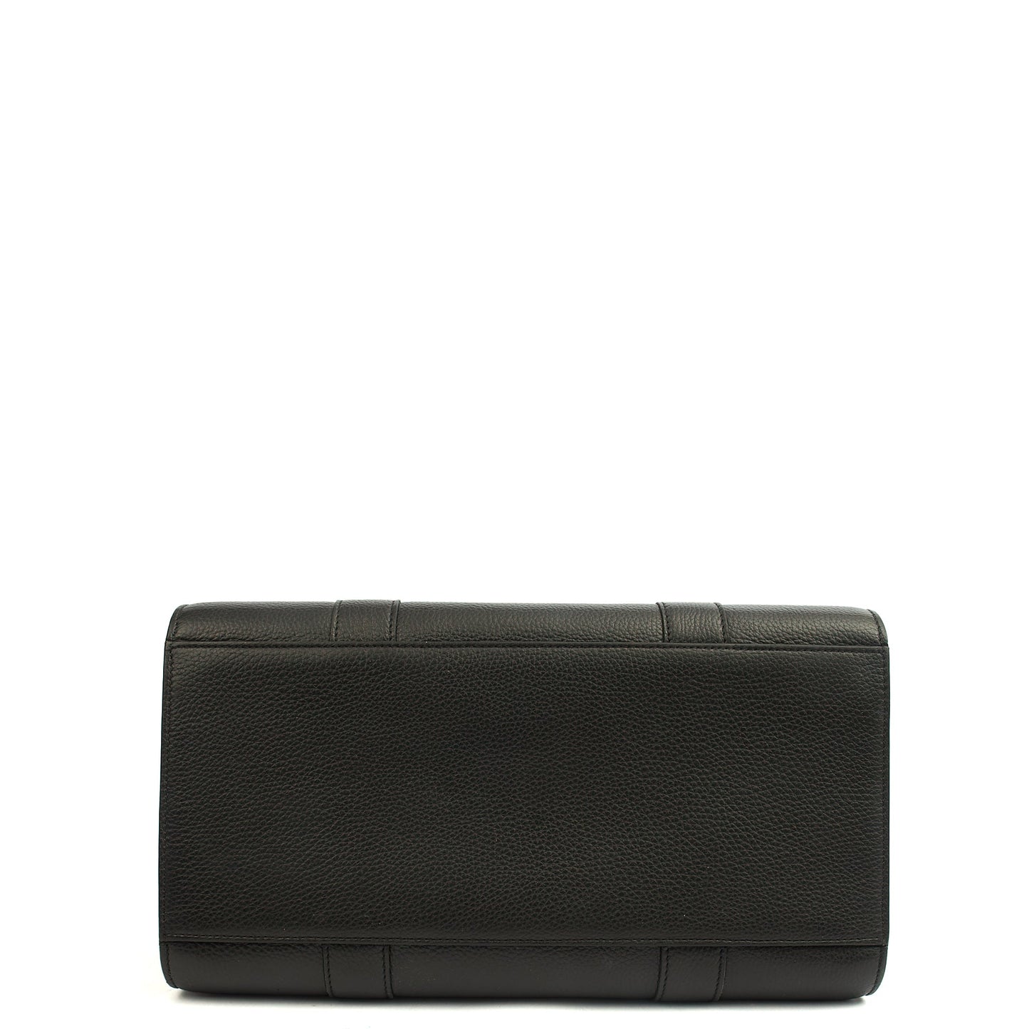 Mulberry Tote Zipped Bayswater in Black, Calfskin Leather — Detail View