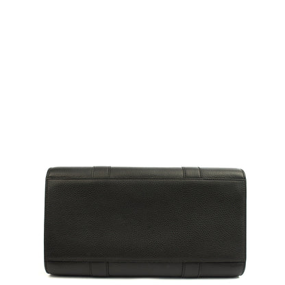 Mulberry Tote Zipped Bayswater in Black, Calfskin Leather — Detail View