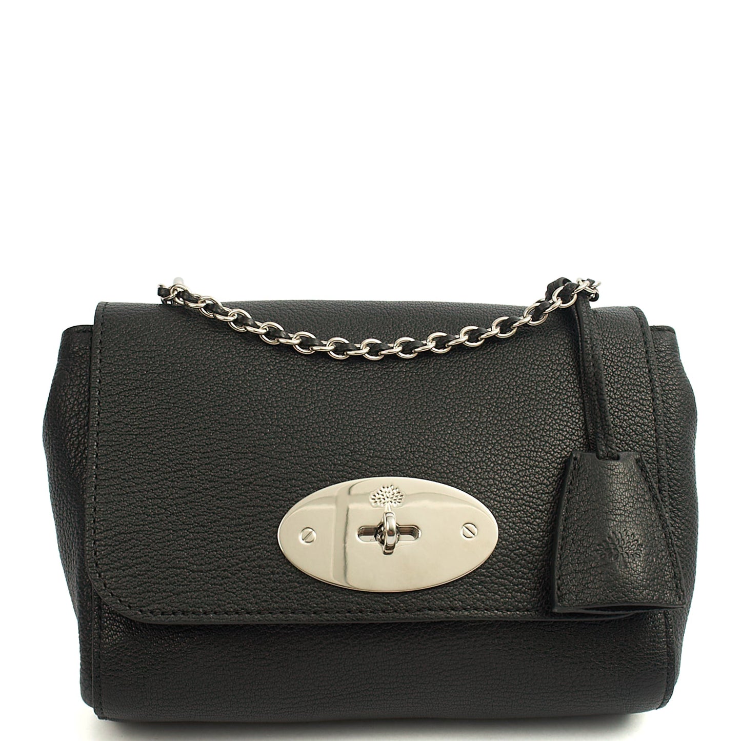 Mulberry Cross Body Lily in Black, Leather — Front View