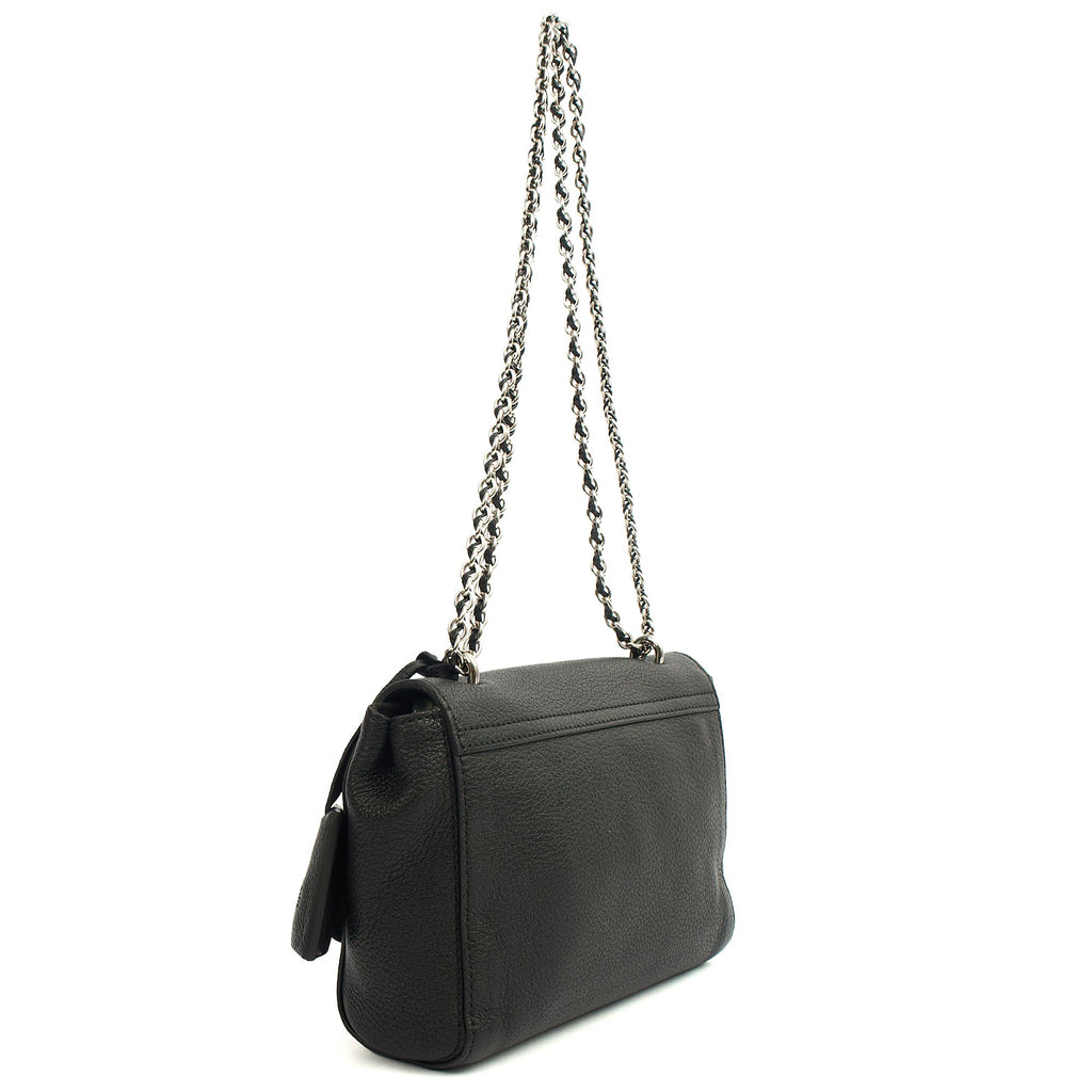 Mulberry Cross Body Lily in Black, Leather — Top View